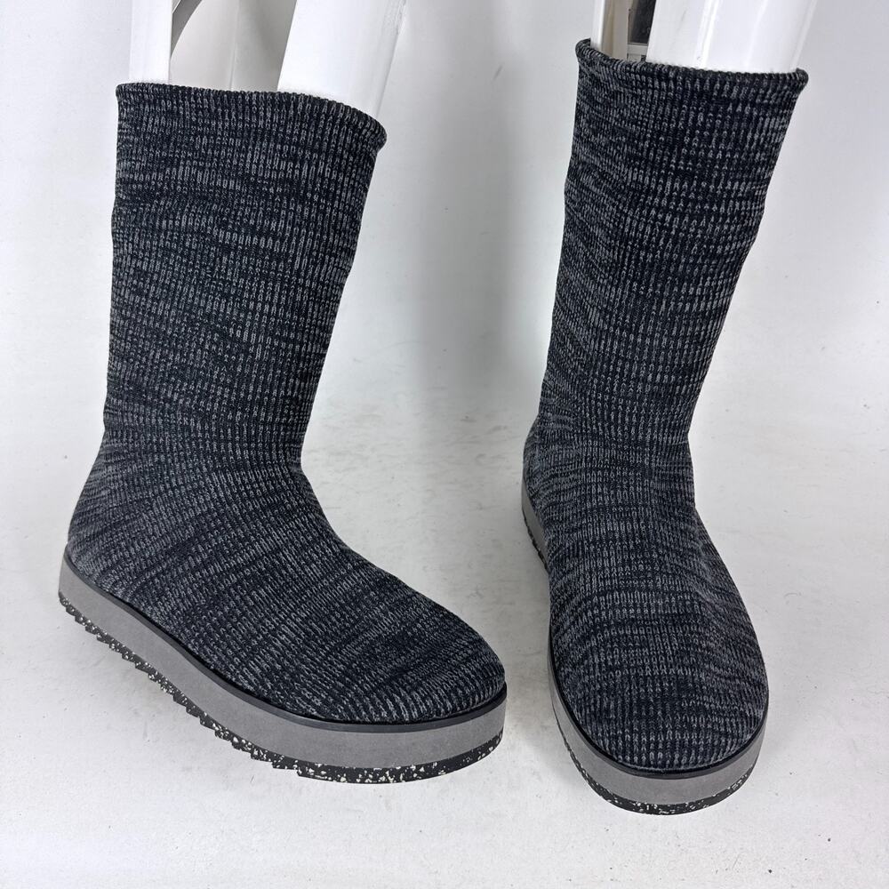 Merrell Juno Knit Pull-On Snow Boots Women's 5.5 Gray Charcoal Fleece Lined